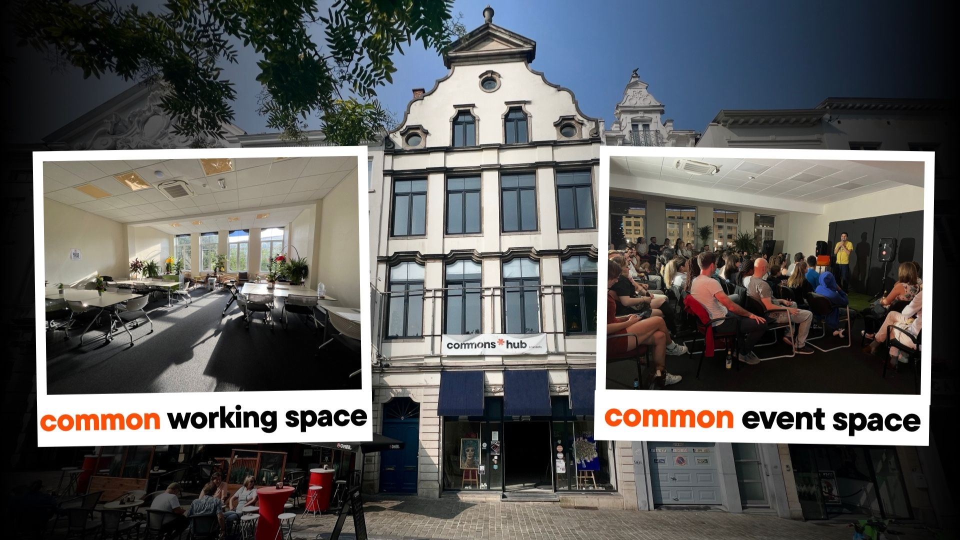 Commons Hub — common working space and common event space