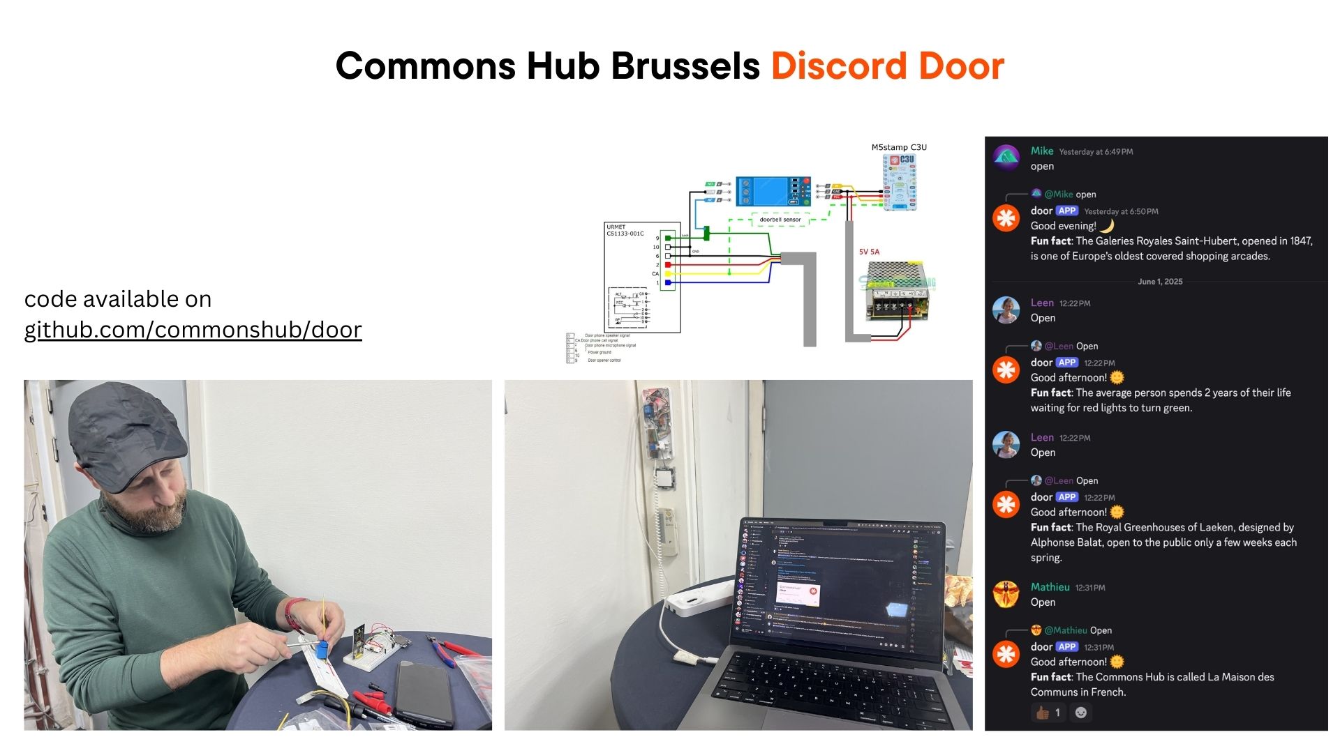 Discord Door — ESP32 smart door controlled via Discord