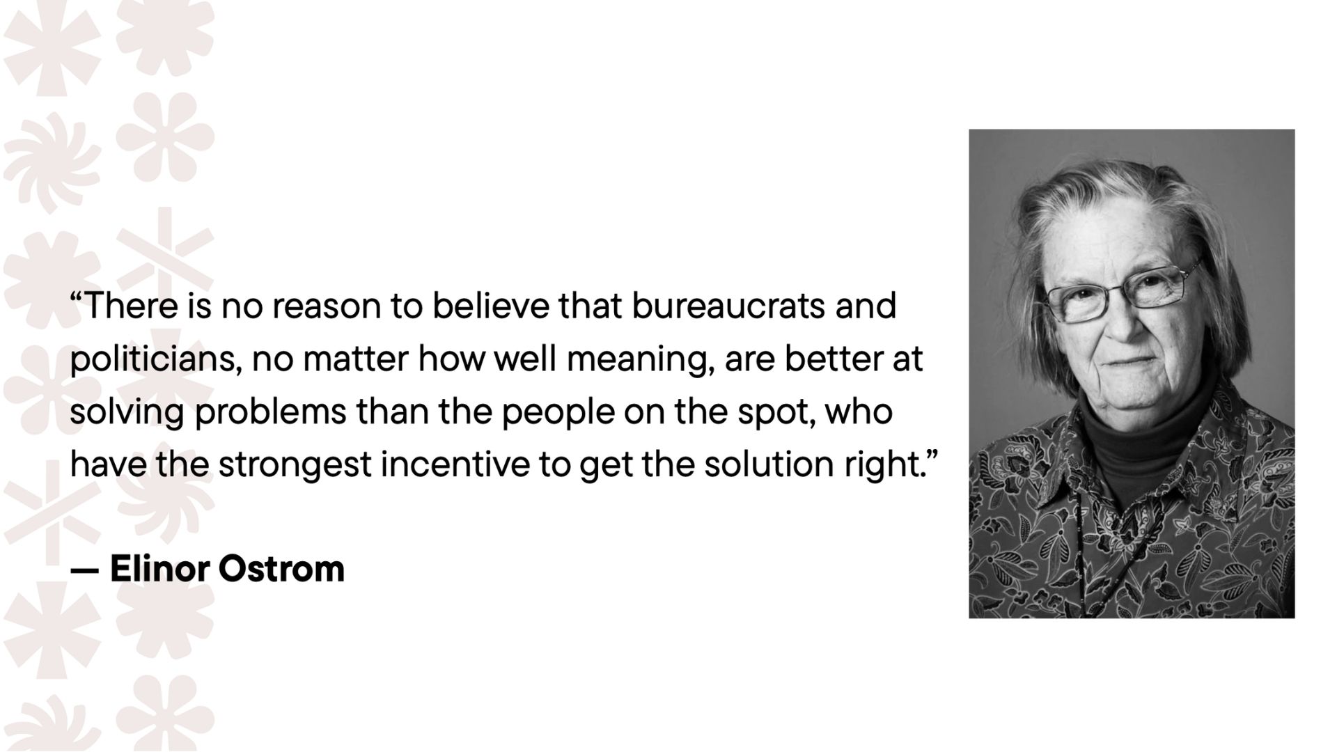 Elinor Ostrom quote